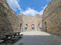 Burg Innen Aufnahme, Foto von Terra Over Fly